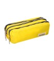 Bolso escolar liderpapel portatodo rectangular 3 bolsillos amarillo pastel 185x80x70 mm