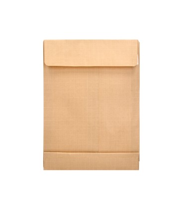 Sobre liderpapel bolsa fuelle kraft 280x365x30mm solapa tirade silicona papel 120 gr caja de 50 unidades