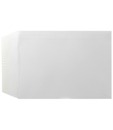 Sobre liderpapel bolsa blanco 310x410 mm solapa tira de silicona papel offset 100 gr caja de 250 unidades