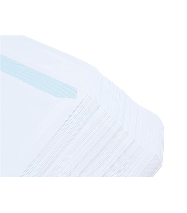 Sobre liderpapel bolsa blanco 260x360 mm solapa tira de silicona papel offset 100 gr caja de 250 unidades