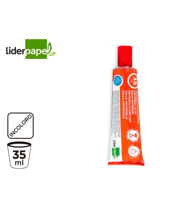 Pegamento liderpapel universal transparente 35 ml