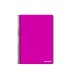 Cuaderno espiral liderpapel folio write tapa blanda 80h 60gr pauta 25 mm con margen color rosa