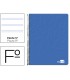 Cuaderno espiral liderpapel folio write tapa blanda 80h 60gr pauta 25 mm con margen color azul