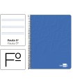 Cuaderno espiral liderpapel folio write tapa blanda 80h 60gr pauta 2,5 mm con margen color azul