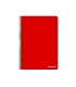 Cuaderno espiral liderpapel folio write tapa blanda 80h 60gr horizontal con margen color rojo