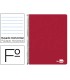 Cuaderno espiral liderpapel folio write tapa blanda 80h 60gr horizontal con margen color rojo