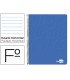 Cuaderno espiral liderpapel folio write tapa blanda 80h 60gr horizontal con margen color azul