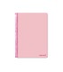 Cuaderno espiral liderpapel folio write tapa blanda 80h 60gr cuadro 4mm con margen color rosa