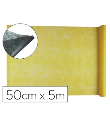 Tejido sin tejer liderpapel terileno 25 g m2 rollo de 5 mt amarillo