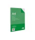 Recambio liderpapel a4 100 hojas 60g m2 cuadro 6 mm 4 taladros con margen