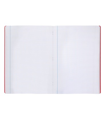 Libreta liderpapel 360 tapa de plastico a4 48 hojas 90g m2 cuadro 3 mm con margen colores surtidos