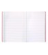 Libreta liderpapel 360 tapa de plastico a5 48 hojas 90g m2 horizontal con margen colores surtidos