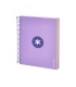 Cuaderno espiral liderpapel a5 micro antartik tapa forrada120h 90 gr cuadro 5mm 5 banda 6 taladros color lavanda