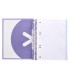 Cuaderno espiral liderpapel a5 micro antartik tapa forrada120h 90 gr cuadro 5mm 5 banda 6 taladros color lavanda