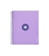 Cuaderno espiral liderpapel a4 micro antartik tapa forrada120h 100 gr cuadro 5mm 5 banda4 taladros color lavanda