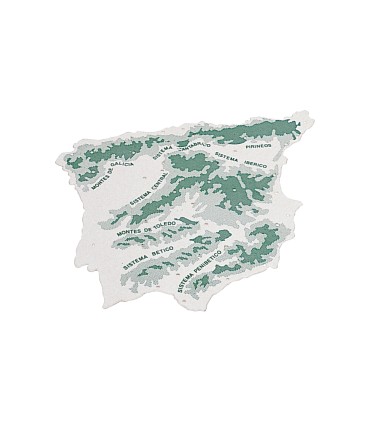 Plantilla liderpapel mapa espana plastico 22x18 cm bolsa de 3 unidades