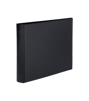 Carpeta multifin alfa 3002 g 11 anillas 40 mm plastico cuarto negro