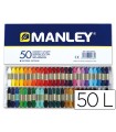 Lapices cera manley caja de 50 colores surtidos