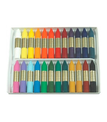 Lapices cera manley caja de 24 colores surtidos