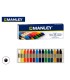 Lapices cera manley caja de 15 colores surtidos