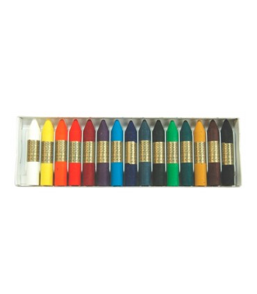 Lapices cera manley caja de 15 colores surtidos