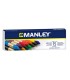 Lapices cera manley caja de 15 colores surtidos