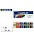 Lapices cera manley caja de 15 colores surtidos