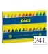 Lapices cera dacs caja de 24 colores surtidos