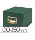 Fichero fichas tela verde 1000 fichas n3 tamano 100x150 mm