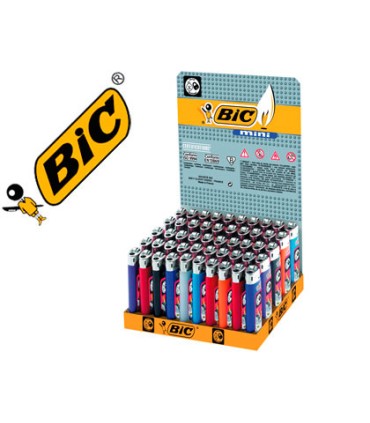 Encendedor bic mini j 25 colores surtidos