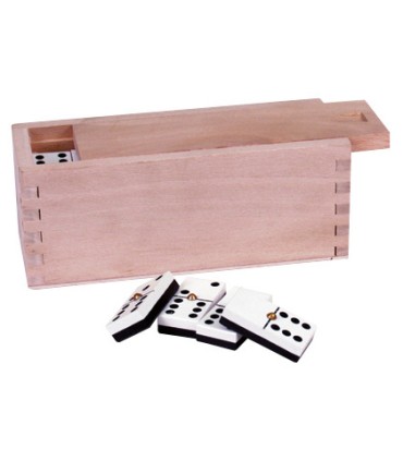 Domino senior caja madera tama no de la ficha 22x44mm