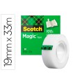 Cinta adhesiva scotch-magic invisible 33 mt x 19 mm