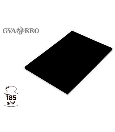 Cartulina guarro negra 50x65 cm 185 gr