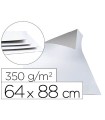 Cartoncillo gris liderpapel con una cara blanca 350 gr 64x88 cm paquete de 1 kg (5 hojas)