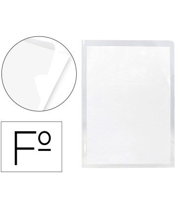 Carpeta dossier unero plastico q connect 180 mc folio transparente