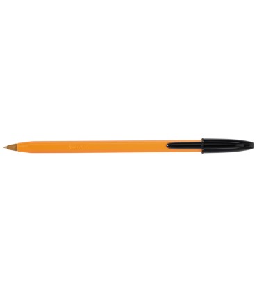 Boligrafo bic naranja fine original negro