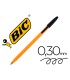 Boligrafo bic naranja fine original negro