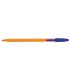 Boligrafo bic naranja fine original azul