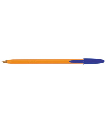 Boligrafo bic naranja fine original azul