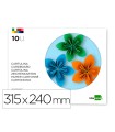 Bloc trabajos manuales liderpapel cartulina 240x315 mm 10 hojas colores surtidos