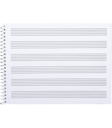 Bloc musica liderpapel pentagrama 3mm cuarto 20 hojas 100g m2