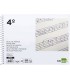 Bloc musica liderpapel pentagrama 3mm cuarto 20 hojas 100g m2