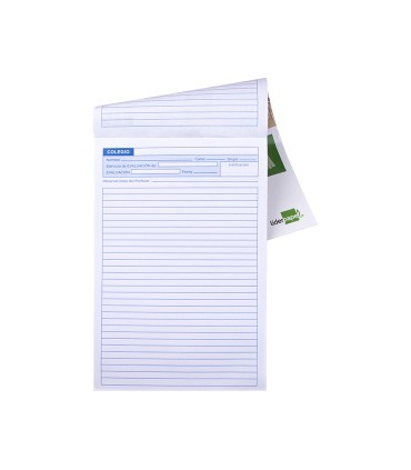 Bloc examenes liderpapel horizontal folio 40 hojas 60g m2