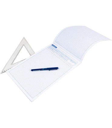 Bloc examenes liderpapel cuadro 4mm folio 40 hojas 60g m2