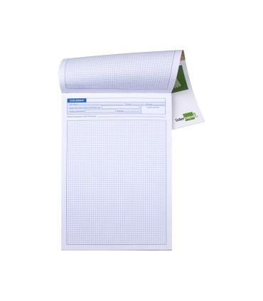 Bloc examenes liderpapel cuadro 4mm folio 40 hojas 60g m2