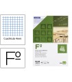 Bloc examenes liderpapel cuadro 4mm folio 40 hojas 60g/m2