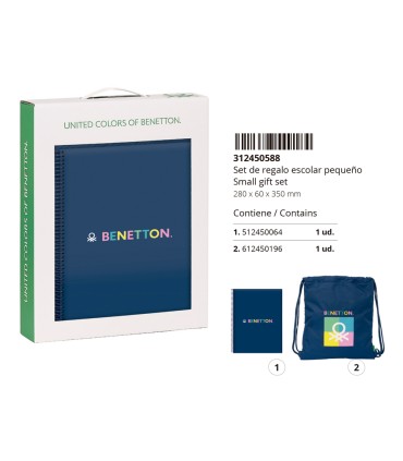 Set regalo pequeno safta benetton cool 60x280x350 mm