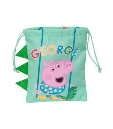 Saquito de merienda safta peppa pig george 200x250 mm