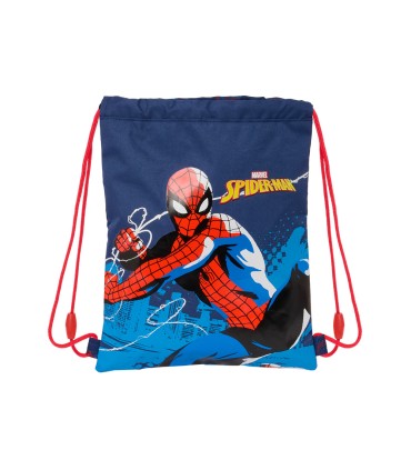 Saco plano safta junior spiderman neon 10x260x340 mm