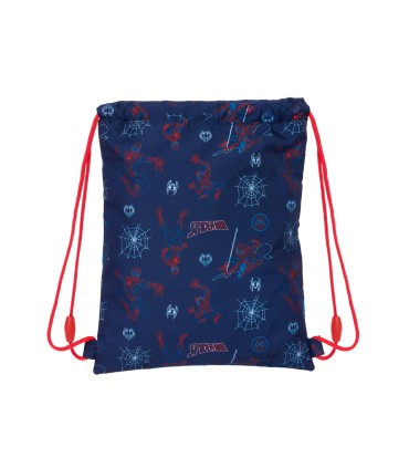 Saco plano safta junior spiderman neon 10x260x340 mm